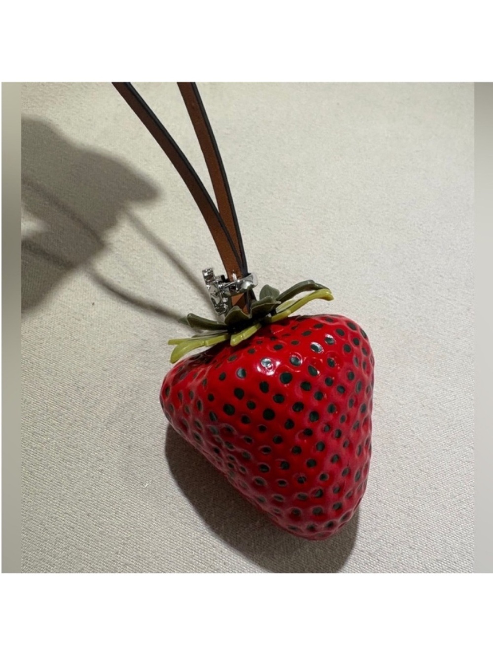 Tory Burch red strawberry charm - Picture 6 of 7